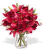 6 x Long Stem Roses,4 x Asiatic Lily Stems