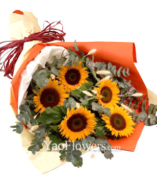5 Sunflower Bouquet