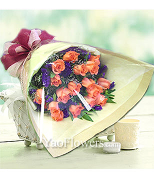 16 Pink Roses