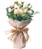12 Stems Champagne Roses, Ornithogalum