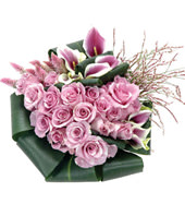 12 Purple Rose, 4 Calla Lily