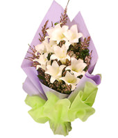 9 White Lilies