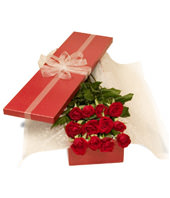Boxed Roses - 12 Red Roses
