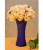 Two Dozen Champagne Roses With a Vase