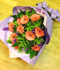 12 Orange Gerbera Daisies
