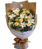 12 Yellow Roses,3 Lilies