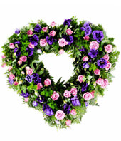 Assortment Of Flowers In Purple Hues 