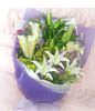 5 white perfume lilies
