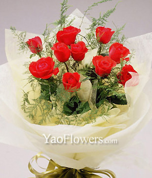 9 Red Roses