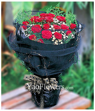 12 Red roses with Top class