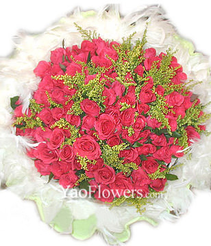 99 Red roses or Pink roses