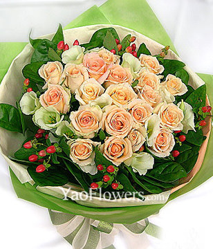 20 Champange roses