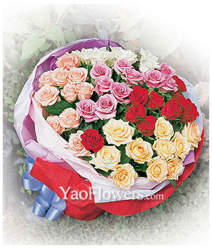 33 Roses with five color