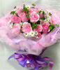 16 Pink Titanic roses