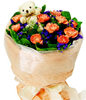 10 Carnations,A bear