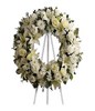 Roses, Asiatic lilies,cushion spray chrysanthemums,Approximately 22 W x 22 H. Easel not included.