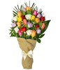 Two dozen mixed roses with greens
