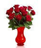 12 Long Stem Roses in Vase