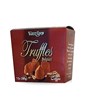 Special gift box is filled with belgium truffles.