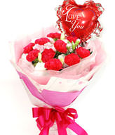 11 Peach,Pink Carnations