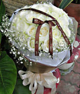 33 White Rose White Rose . Ribbon . Sky full of stars