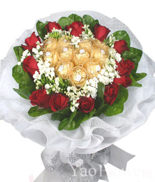 11 Red roses,11 cholocates