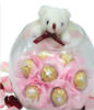 7 Cholocates,Bear,Vase included