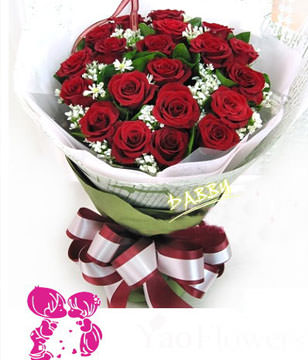 20 Red Roses,40/35/35cm 
