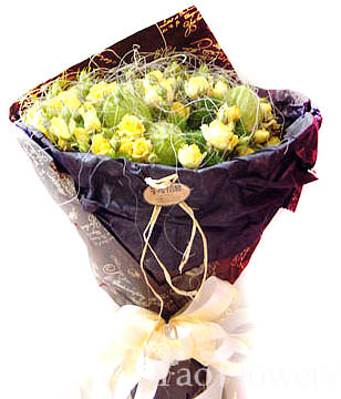 20 Yellow Roses