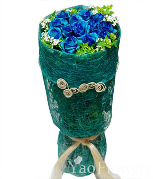 Bright color blue rose 15. Remote mountain cherry