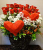 33red roses and babysbreaths