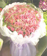 99 Pink Roses,W: 50× H: 50× H: 90 CM