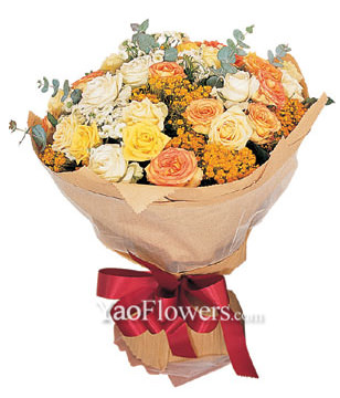 20 Roses with 3 color