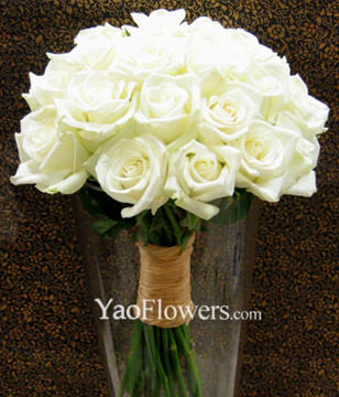30 White roses