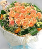 22 Champagne roses,A bear