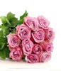 Hand Bouquet of 12 Purple Roses