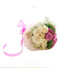15 Stems of White and Purple Roses with Fillers Hand Bouquet 