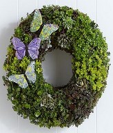Butterfly Succulent Wreath