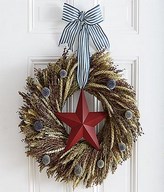 Natural Wheat & Grain Wreath - Preserved