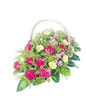 18 Peach Carnations,13 Yellow carnations,15 Mixed Carnation,Basket