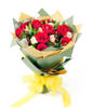 10 red roses,9 champagne roses, gardenia leaves fullness