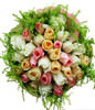 11 pink roses, 11white roses, 11 champagne roses 
