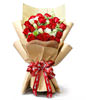 19 red roses, the white dragon gallbladder right amount, the snow-on-the-mountain euphorbia (or replaces with gardenia leaf) matches