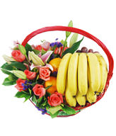 Happy Garden FFB130502,Send  bananas, oranges , grapes and other seasonal fruits