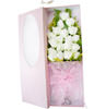 19 white roses 