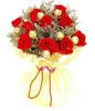 11 red roses with 9 chocolates 
