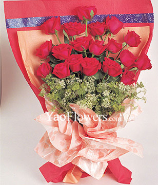 19 red roses