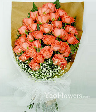 33 pink rose