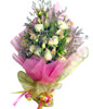 6 white roses