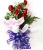 6 red roses